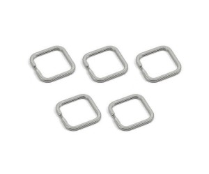 Anahtarlık Halkası Zincirsiz Kare Gümüş 5 Adet Anahtarlık Halkası Zincirsiz Kare Gümüş 5 Adet