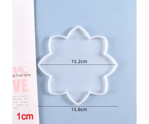 Epoksi Silikon Büyük Lotus Bardak Altlığı Kalıbı Epoksi Silikon Büyük Lotus Bardak Altlığı Kalıbı