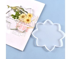 Epoksi Silikon Büyük Lotus Bardak Altlığı Kalıbı