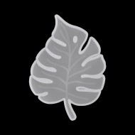 Epoksi Silikon Büyük Palmiye Yaprak Kalıbı