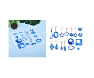 Epoksi Silikon Çoklu Küpe Kalıbı