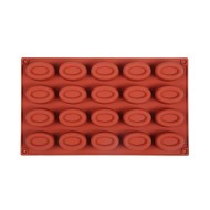 Çörek Oval Şekil Kek   Çikolata Silikon Kalıbı