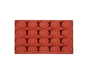 Çörek Oval Şekil Kek   Çikolata Silikon Kalıbı