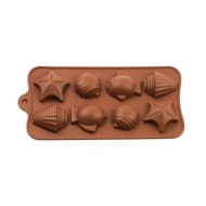 Deniz Kabuğu    Balık Modelleri Çikolata Silikon Kalıbı