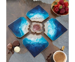 Epoksi Silikon Çoklu Yapboz Bardak Altlığı Kalıbı Epoksi Silikon Çoklu Yapboz Bardak Altlığı Kalıbı