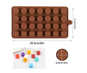 Emoji Karakterleri Silikon Çikolata Kalıbı Emoji Karakterleri Silikon Çikolata Kalıbı