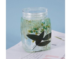 Epoksi Oval Kapaklı Kavanoz Şişesi Silikon Kalıbı