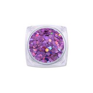 Epoksi Süsleme Glitter Altıgen Pembe Pul 5gr