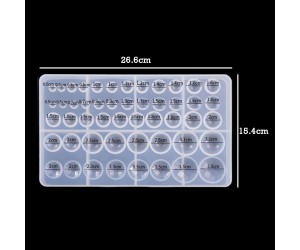 Epoksi Silikon Yarım Daire Kristal Takı Kalıbı Epoksi Silikon Yarım Daire Kristal Takı Kalıbı