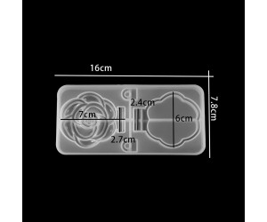 Epoksi Silikon Gül Makyaj Aynası Kalıbı
