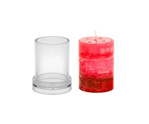 Silindir Mika Mum Kalıbı 10x5cm