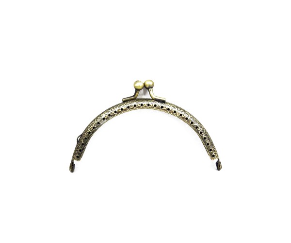 Metal Çanta Sapı Yarım Daire 11cm - Antik Yeşil