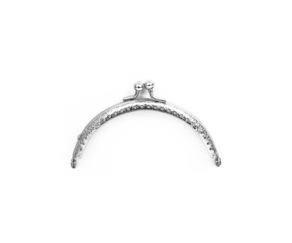 Metal Çanta Sapı Yarım Daire 11cm - Gümüş