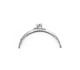 Metal Çanta Sapı Yarım Daire 11cm - Gümüş