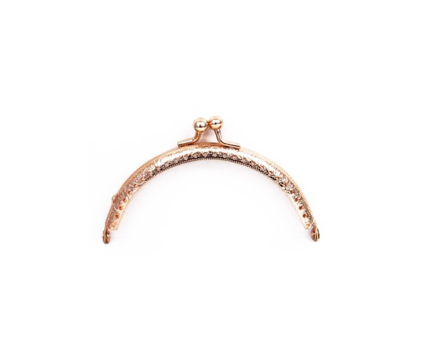Metal Çanta Sapı Yarım Daire 11cm - Rose
