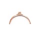 Metal Çanta Sapı Yarım Daire 11cm - Rose