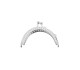 Metal Çanta Sapı Yarım Daire 8.5cm - Gümüş