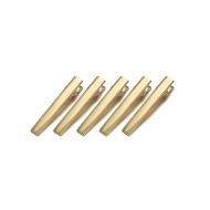 Dikdörtgen Toka Klipsi 4.5cm Gold 5 adet