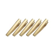 Dikdörtgen Toka Klipsi 5.5cm Gold 5 adet