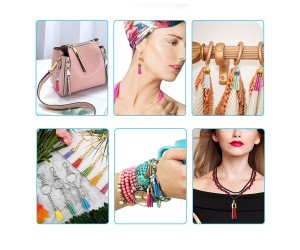 Epoksi Mini Deri Anahtarlık Küpe Püskül - Karışık 100 Adet Epoksi Mini Deri Anahtarlık Küpe Püskül - Karışık 100 Adet