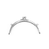 Metal Çanta Sapı Yarım Daire 12.5cm - Gümüş