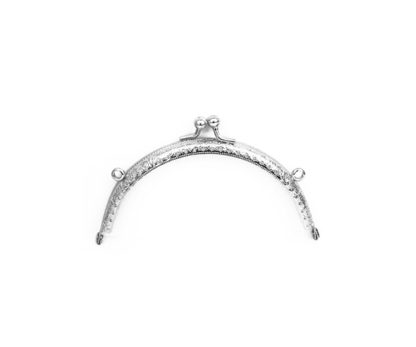 Metal Çanta Sapı Yarım Daire 12.5cm - Gümüş