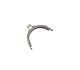 Metal Çanta Sapı Yarım Daire 6cm - Antik Yeşil