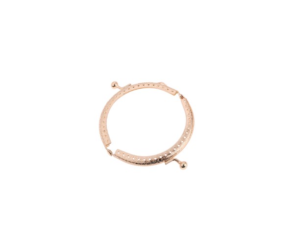 Metal Çanta Sapı Yarım Daire 6cm - Rose