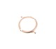 Metal Çanta Sapı Yarım Daire 6cm - Rose