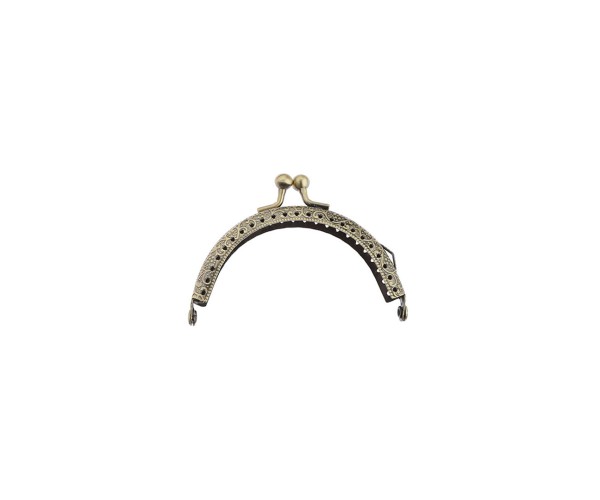 Metal Çanta Sapı Yarım Daire 6cm - Antik Yeşil