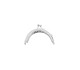 Metal Çanta Sapı Yarım Daire 6cm - Gümüş