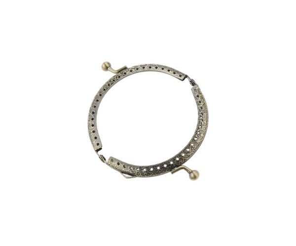 Metal Çanta Sapı Yarım Daire 11cm - Antik Yeşil