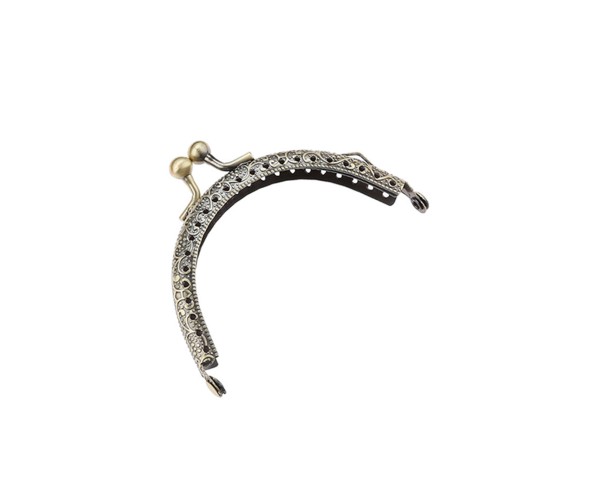 Metal Çanta Sapı Yarım Daire 11cm - Antik Yeşil