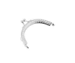 Metal Çanta Sapı Yarım Daire 8.5cm - Gümüş