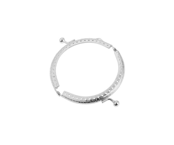 Metal Çanta Sapı Yarım Daire 8.5cm - Gümüş