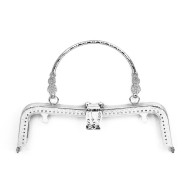 Metal Çanta Sapı Detaylı 20cm - Gümüş