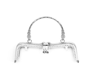 Metal Çanta Sapı Detaylı 20cm - Gümüş