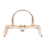 Metal Çanta Sapı Detaylı 20cm - Rose