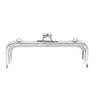 Metal Çanta Sapı Dikdörtgen 18.5cm - Gümüş