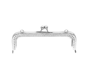 Metal Çanta Sapı Dikdörtgen 18.5cm - Gümüş