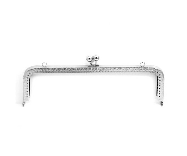Metal Çanta Sapı Dikdörtgen 25cm - Gümüş