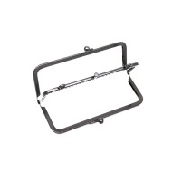 Metal Çanta Sapı İki Bölmeli 15cm - Siyah