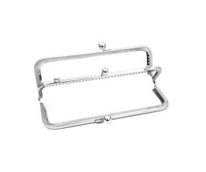 Metal Çanta Sapı İki Bölmeli 20cm - Gümüş