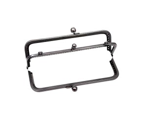 Metal Çanta Sapı İki Bölmeli 20cm - Siyah