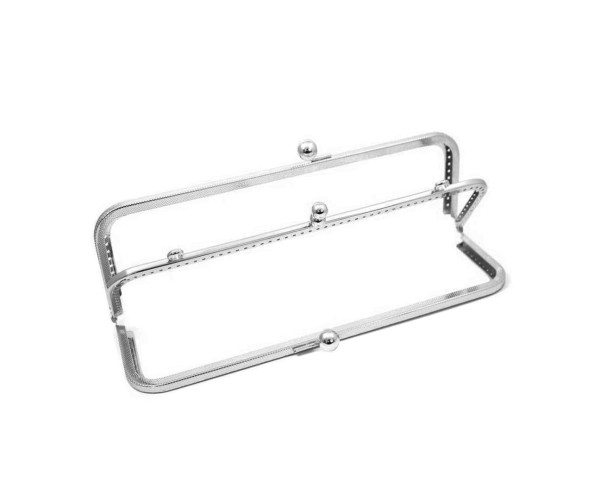 Metal Çanta Sapı İki Bölmeli 25cm - Gümüş