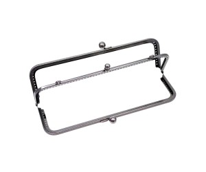 Metal Çanta Sapı İki Bölmeli 25cm - Siyah