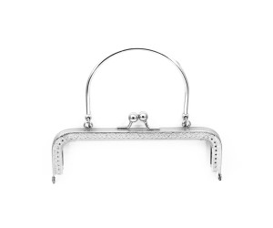 Metal Çanta Sapı Kulplu 18cm - Gümüş