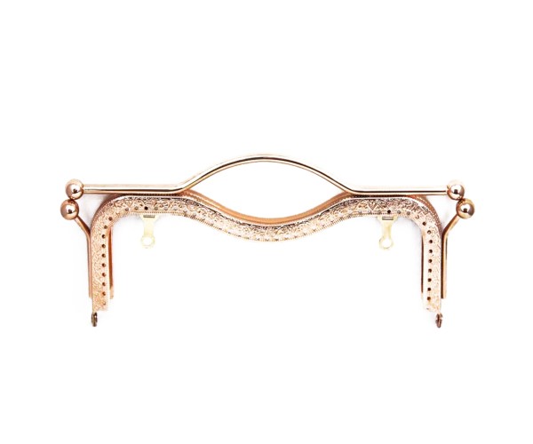 Metal Çanta Sapı Kulplu 21cm - Rose