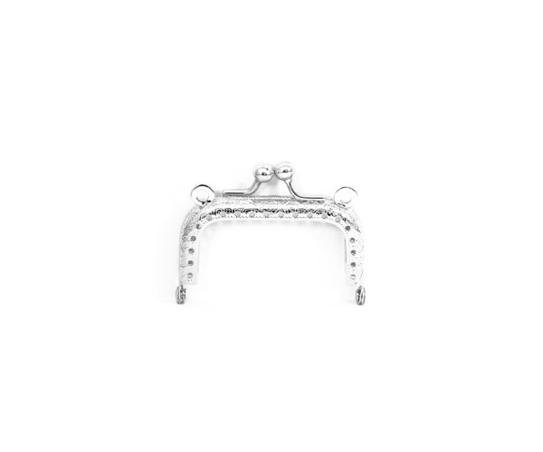 Metal Çanta Sapı Dikdörtgen 6.5cm - Gümüş