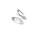 Oval Toka Klipsi 4cm Gümüş 5 adet